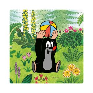 Piesă Puzzle Kisvakond - Ilustrație cu Cârtița cu Minge - Puzzle pentru copii