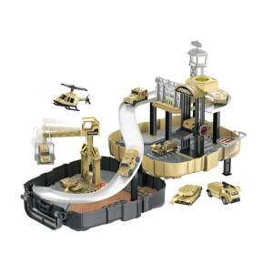 Hrací set s vojenskou základňou s autíčkami a vrtuľníkom, značka Special Forces - Autá a vozidlá