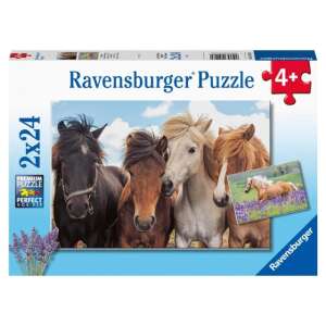 Ravensburger Puzzle 2x24, Pferdepuzzle für Kinder, ab 4 Jahren - Ravensburger Puzzle