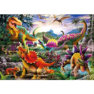 Puzzle Ravensburger T-Rex Terror, 35 piese - Puzzle 3D & Puzzle cu burete