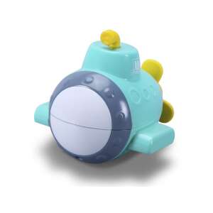 Bburago Jr. Splash'n Play Ponorka Projektor hračka do kúpeľa, modrá a sivá, so žltým vrtuľou - Bburago
