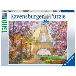 Ravensburger 1500 piece puzzle, Walk in Paris, Eiffel Tower, park, benches, streetlights, flowers - Puzzle