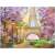 Ravensburger 1500 piece puzzle, Walk in Paris, Eiffel Tower, park, benches, streetlights, flowers