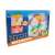 Magnetic construction toy set with 26 pieces, including triangles and prisms, in a colorful box