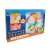 Magnetic construction toy set with 26 pieces, including triangles and prisms, in a colorful box