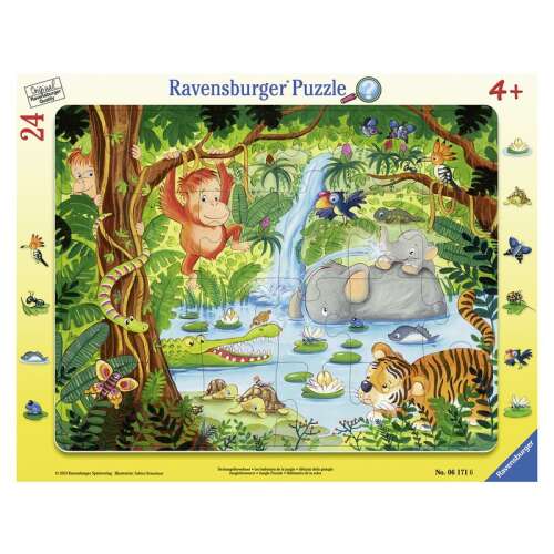 Ravensburger Dschungeltiere 24-teiliges Puzzle für Kinder ab 4 Jahren