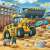 Ravensburger Puzzle 3x49 pieces - Giant Construction Machines, yellow excavator