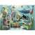 Ravensburger 100 piece puzzle for kids, Underwater Wonders, featuring colorful sea creatures and houses