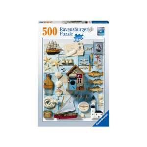 Ravensburger 500 darabos puzzle, Tengerparti emlékek, tengerparti tárgyak kollázsa - Ravensburger