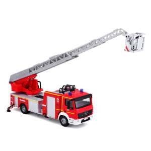 Model Bburago la scară 1/50 - Mercedes camion de pompieri cu scară extinsă - Model, machetă