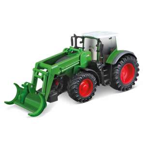 Bburago Fendt 1050 Vario Traktor mit Forstlader, grünes Spielzeugtraktormodell - Bburago