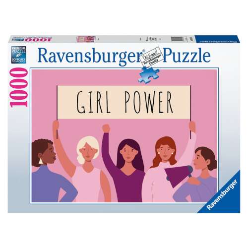 Ravensburger 1000 darabos kirakó, Lányok ereje, négy nővel, akik egy zászlót tartanak - Ravensburger