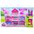 Dom Dream House Seven-in-one domek dla lalek z 180 elementami, różowy i biały, z dwiema lalkami, w opakowaniu
