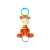Giraffe Plüschrassel mit Ring, Babyspielzeug, Hängespielzeug, Kinderwagenspielzeug, Babybett Spielzeug