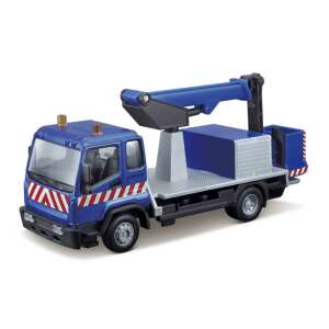 Bburago MAN darus teherautó játékmodell, kék darus teherautó - Bburago
