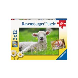 Ravensburger Bauernhoftiere Puzzle 2x12 Teile Box - Ravensburger Puzzle