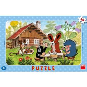 Dino Kisvakond látogatóban 15 darabos puzzle 85855691 Puzzle - 0,00 Ft - 1 000,00 Ft