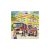 Ravensburger Pompierii Puzzle imagine: Scenă cu stație de pompieri cu mașini de pompieri și pompieri