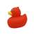Red rubber duck bath toy