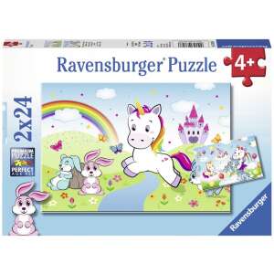 Ravensburger Csodás unikornisok 2 x 24 db puzzle 85855838 Puzzle - Sport - Állatok
