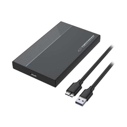 Carcasă externă pentru hard disk Esperanza EBA102 pentru HDD-uri de 2,5 inci, negru