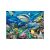 Puzzle Ravensburger Golful Rechinilor Ocean 100 de piese, imagine detaliată a vieții marine subacvatice