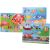 Fa bébi puzzle set featuring farm animals, sea creatures, and vehicles