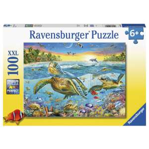 Ravensburger: Puzzle 100 db - Teknősök találkozója 85856871 Puzzle - 6 - 10 éves korig