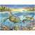 Puzzle Ravensburger 100 elementów, Spotkanie żółwi morskich, XXL, 6+ lat