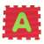 Schaumstoff-Puzzle-Teil mit dem Buchstaben A, Teil der Alphabet-Puzzle-Matte für Babys und Kleinkinder