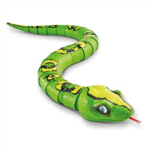 Robo Alive Șarpe Verde Robot Jucărie, Mișcare Realistă - Robo Alive Jocuri interactive pentru copii