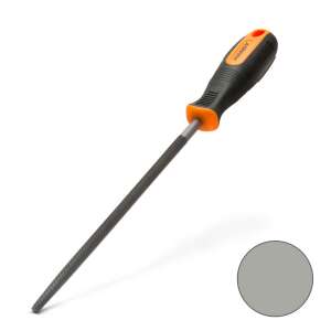 Handy round metal file, 8 inch, medium cut, for metal and wood - Hand tool