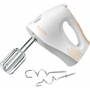 Sencor SHM 5205-EUE3 Handmixer, 500W, weiß, mit Rührbesen und Knethaken - Küchenroboter, Elektrische Nudelmaschinen, Handhäcksler, Fleischwölfe und Stabmixer