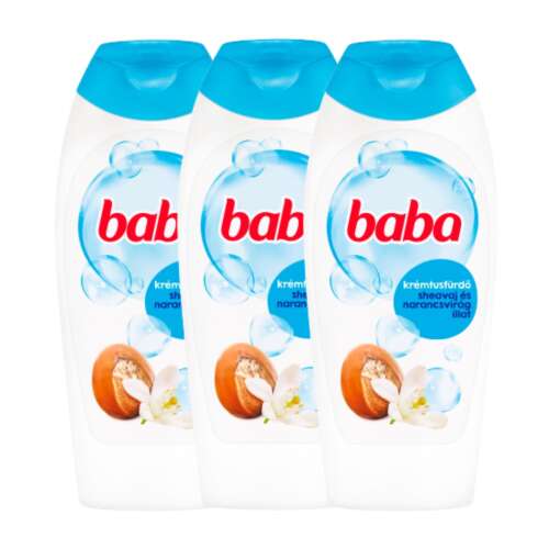 Baba Sheabutter & Orangenblüten Cremedusche, 3 x 400ml