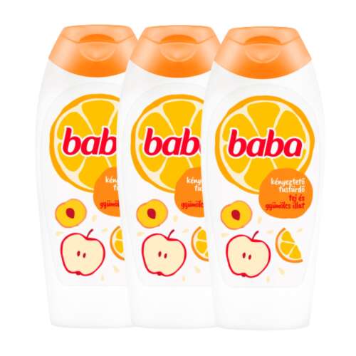 Baba Żel pod prysznic Mleko i Owoce, 3 x 400ml