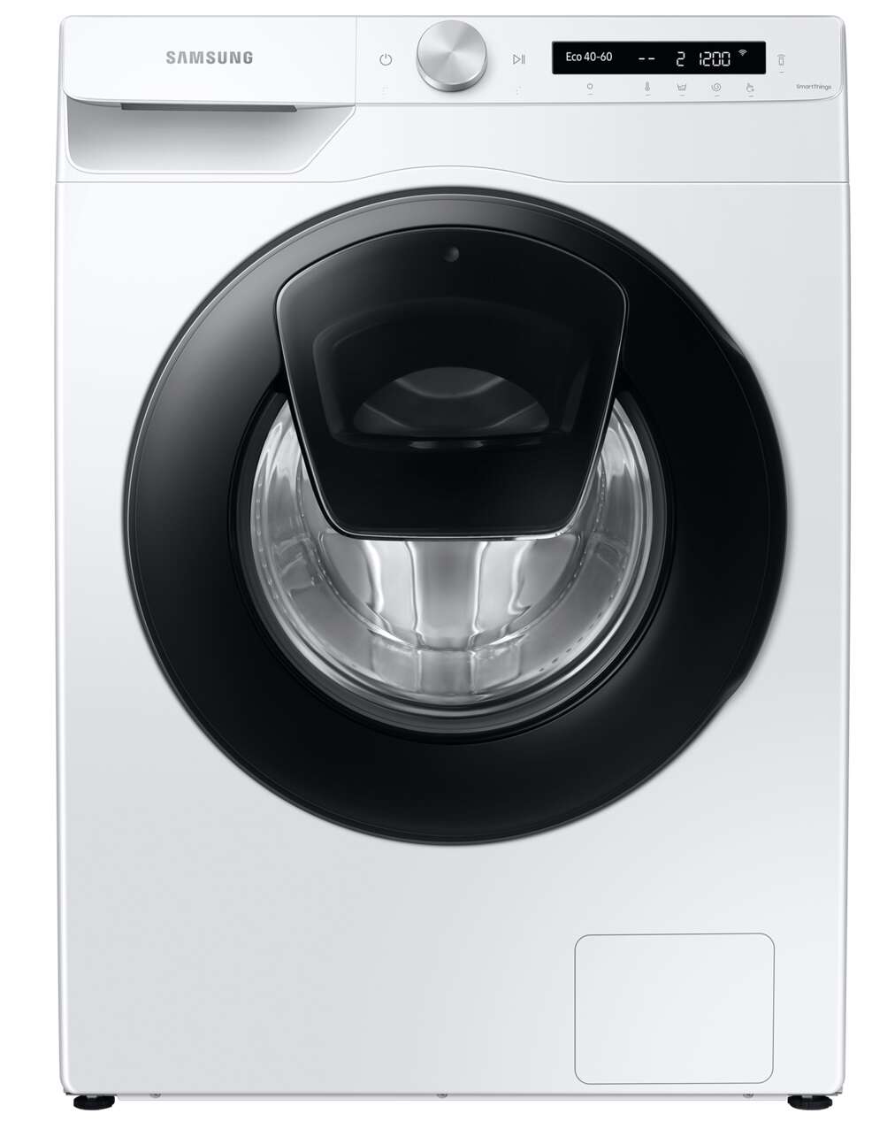 Samsung WW80T552DAW/S6 Pralka ładowana od przodu, 8 kg, 1200 obr./min, Eco Bubble™, Add Wash™, klasa energetyczna B, biało-czarna