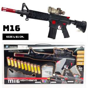 M16 Nerf Gépfegyver-szivacs-és zselégyöngy tölténnyel 85941627 Játékpuskák, töltények