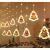 LED Christmas tree curtain lights decorating a room