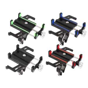 Držiak na telefón na bicykel, držiak na telefón na bicykel, držiak na telefón na motocykel, 4 farby, zelená, modrá, čierna, červená - Držiaky telefónu na bicykle a motocykle