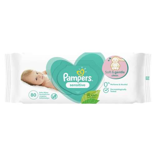 Pampers Sensitive Törlőkendő 6x80db