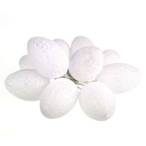 Pamut Tojás Fényfüzér - 10 LED - Melegfehér