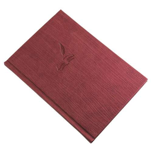 Gästebuch Tagebuch Fashion A/4 mit weißen Seiten burgunderfarben Realsystem