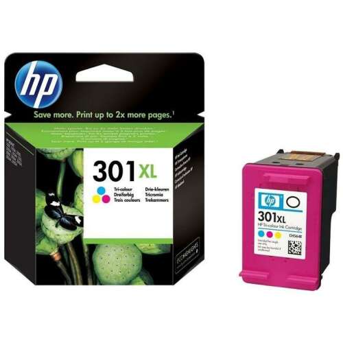 HP 301XL tintapatron, színes, eredeti, CH564EE - Irodaszer és írószer