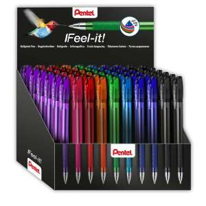Pentel iFeel-it! golyóstoll, 60 db-os csomag, vegyes színek, 0,35 mm vonalvastagság - Toll & Ceruza