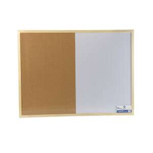 Bluering® 60x80cm kombinált parafa és fehér tábla, ideális ötletek és jegyzetek rendezéséhez - Kombi tábla