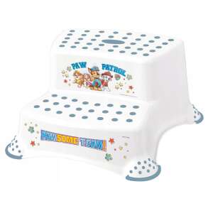 Keeeper Paw Patrol double step stool with non-slip surface, white with blue dots, 120 kg weight capacity - Step Stool
