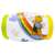 Inflatable baby play cylinder with a colorful rainbow and animal design, perfect for rolling and playing