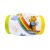 Inflatable baby roller toy with colorful rainbow and animal character