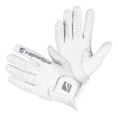 inSPORTline Elmgreen férfi bőrkesztyű, fehér, M/L méret