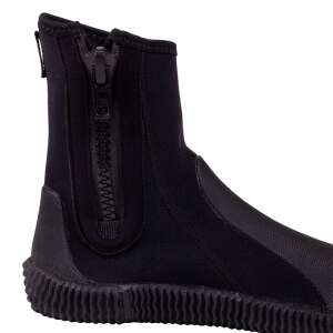inSPORTline Imotsea 2 mm neoprén vízipcipő, fekete, oldalnézet, cipzár részlet - Úszás felszerelés